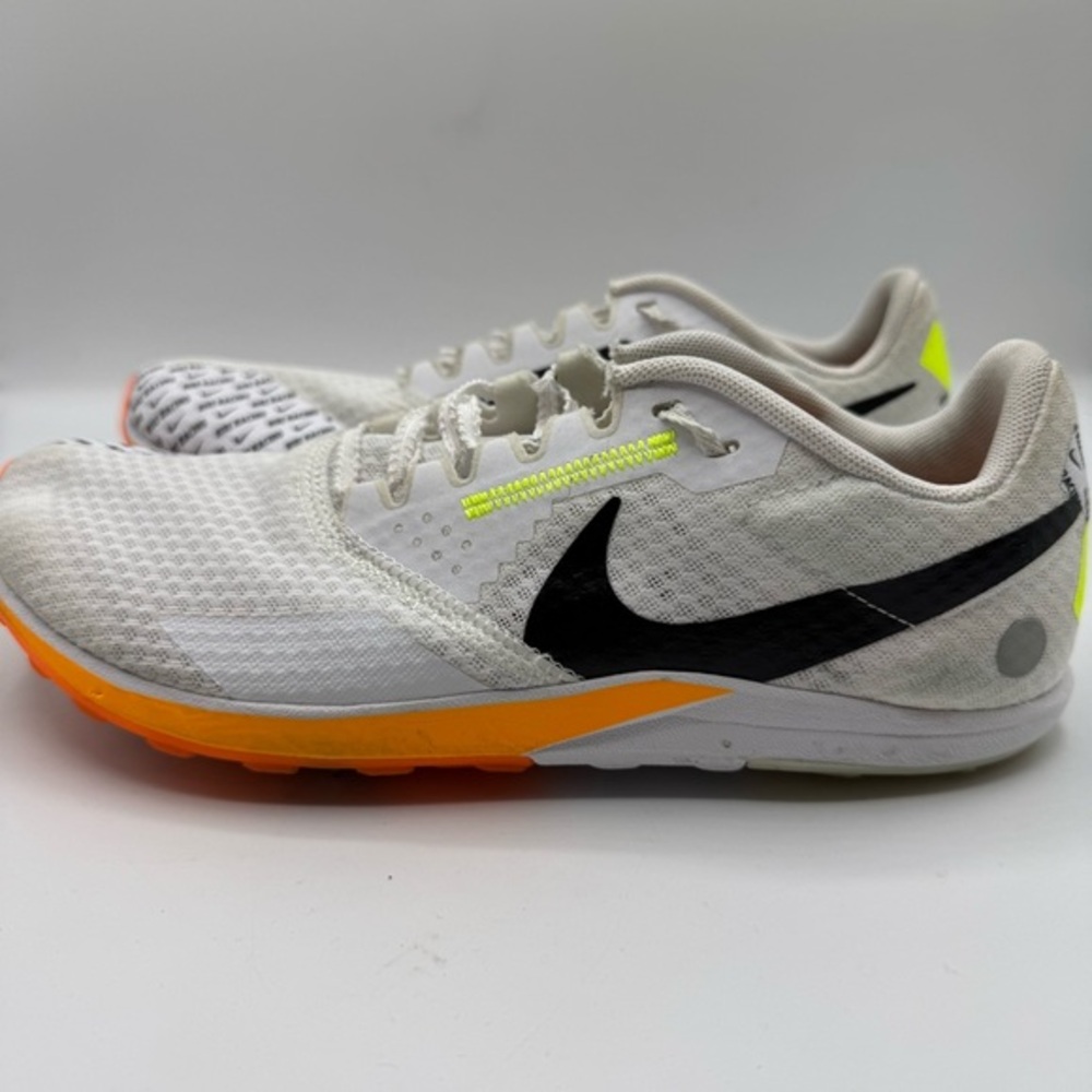 Nike Rival XC Cross Country Shoes DX7999-100 Women’s 6.5 White Orange